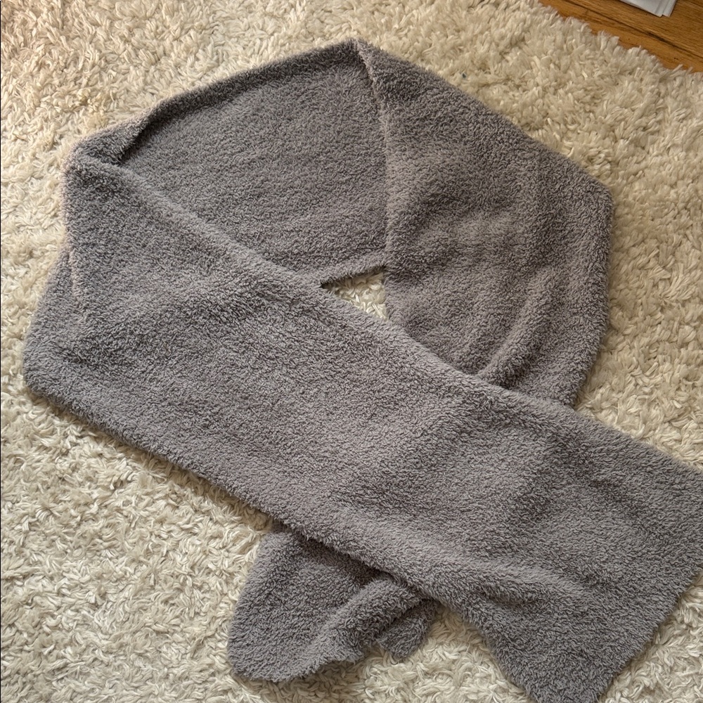Barefoot Dreams CozyChic Gray Scarf